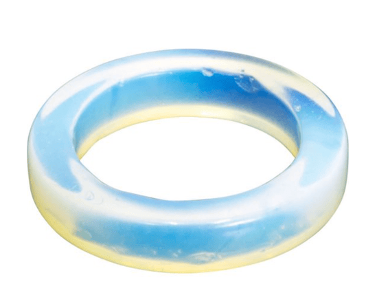 Opalite Gem Ring - Spiral Circle
