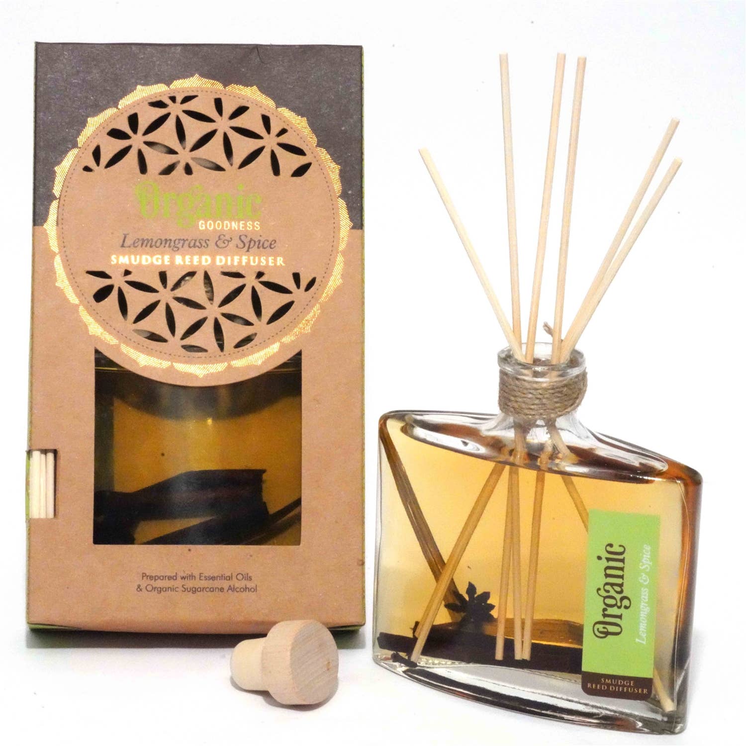 Organic Diffuser - Lemongrass & Spice - Spiral Circle