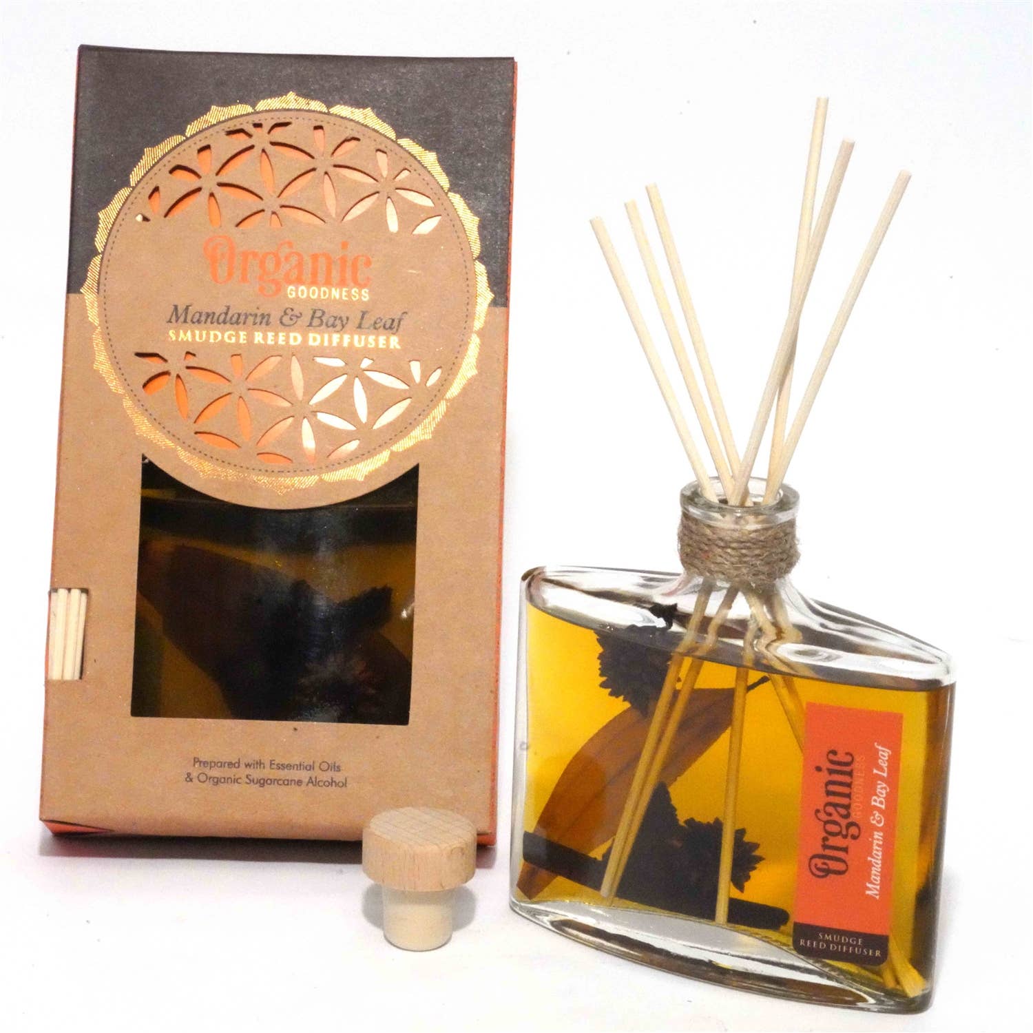 Organic Diffuser - Mandarin & Bay Leaf - Spiral Circle
