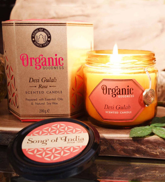 Organic Goodness Candle | Rose - Spiral Circle