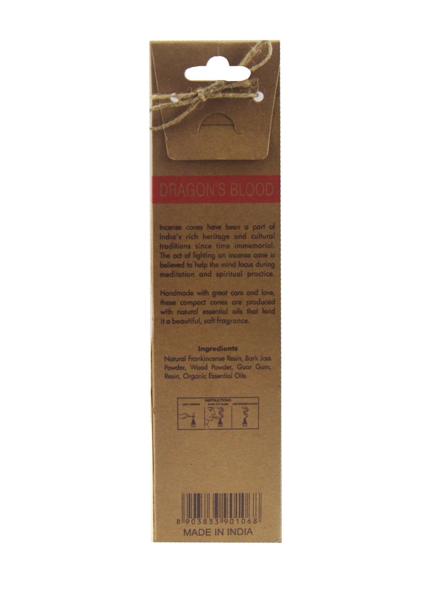 Organic Goodness Incense Cones - Dragon's Blood - Spiral Circle