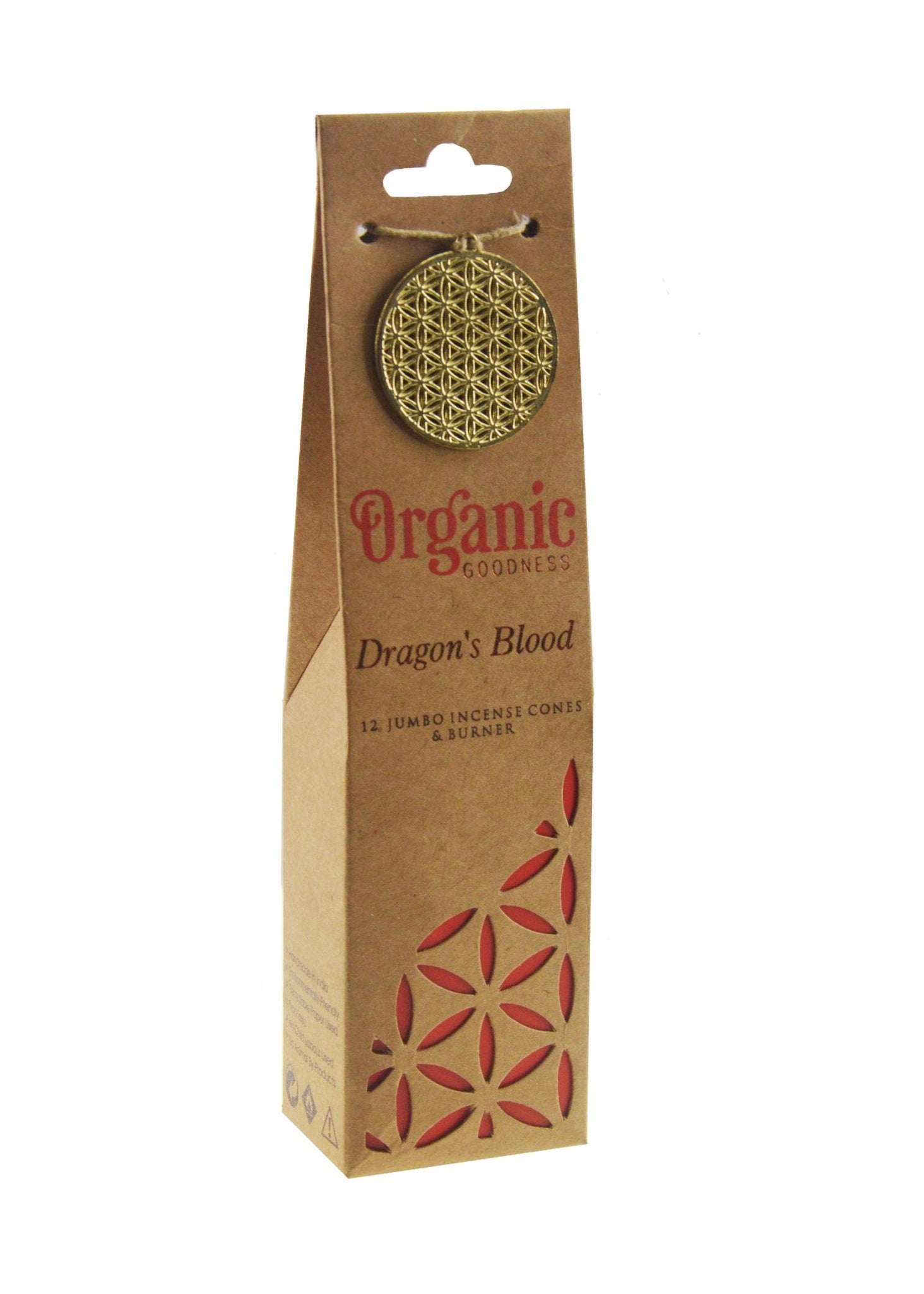Organic Goodness Incense Cones - Dragon's Blood - Spiral Circle