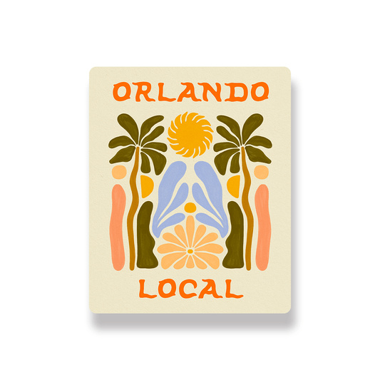 Orlando Local - Vinyl Sticker - Spiral Circle