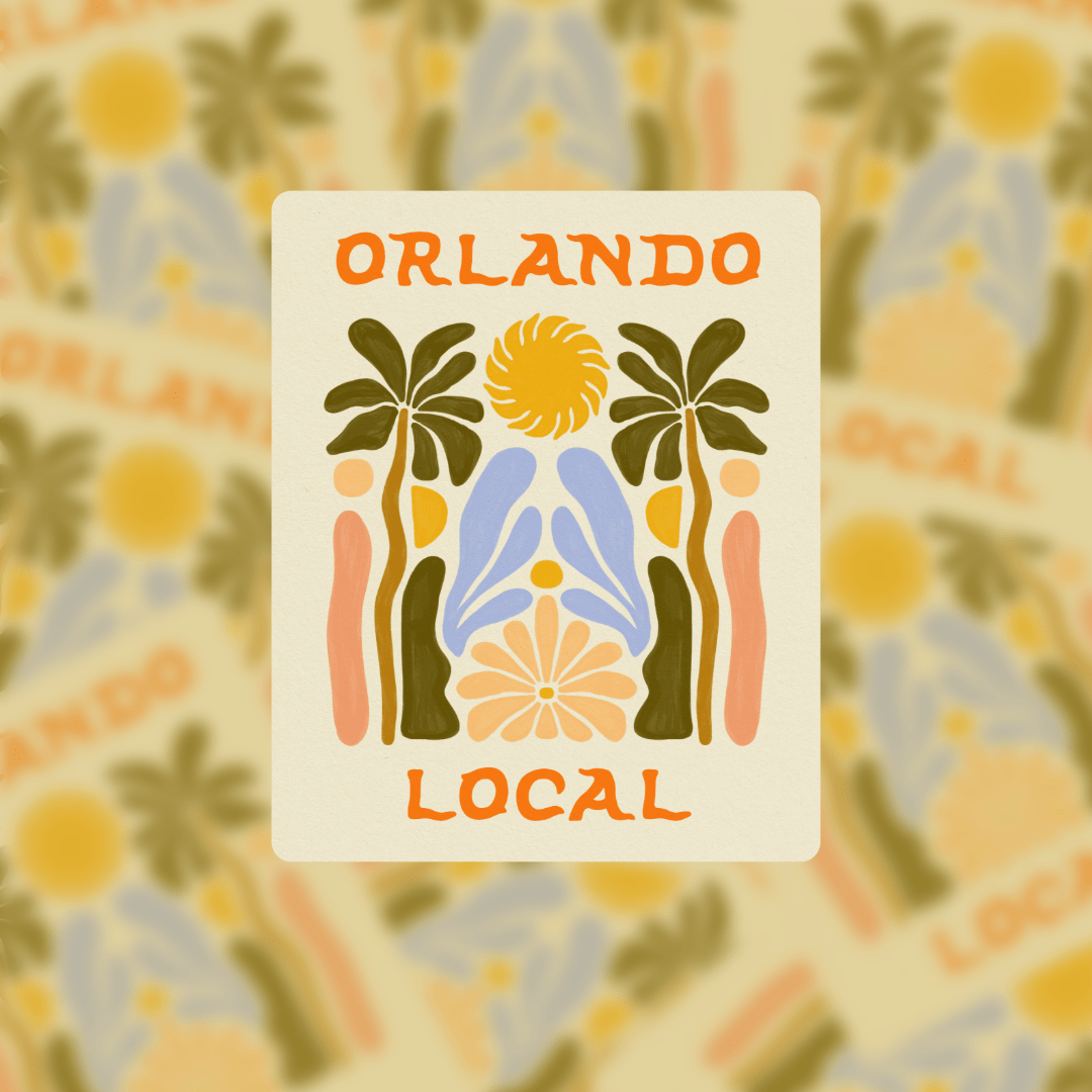 Orlando Local - Vinyl Sticker - Spiral Circle