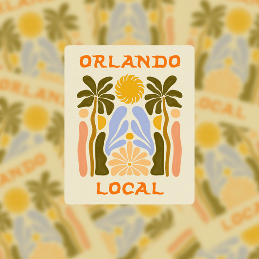 Orlando Local - Vinyl Sticker - Spiral Circle