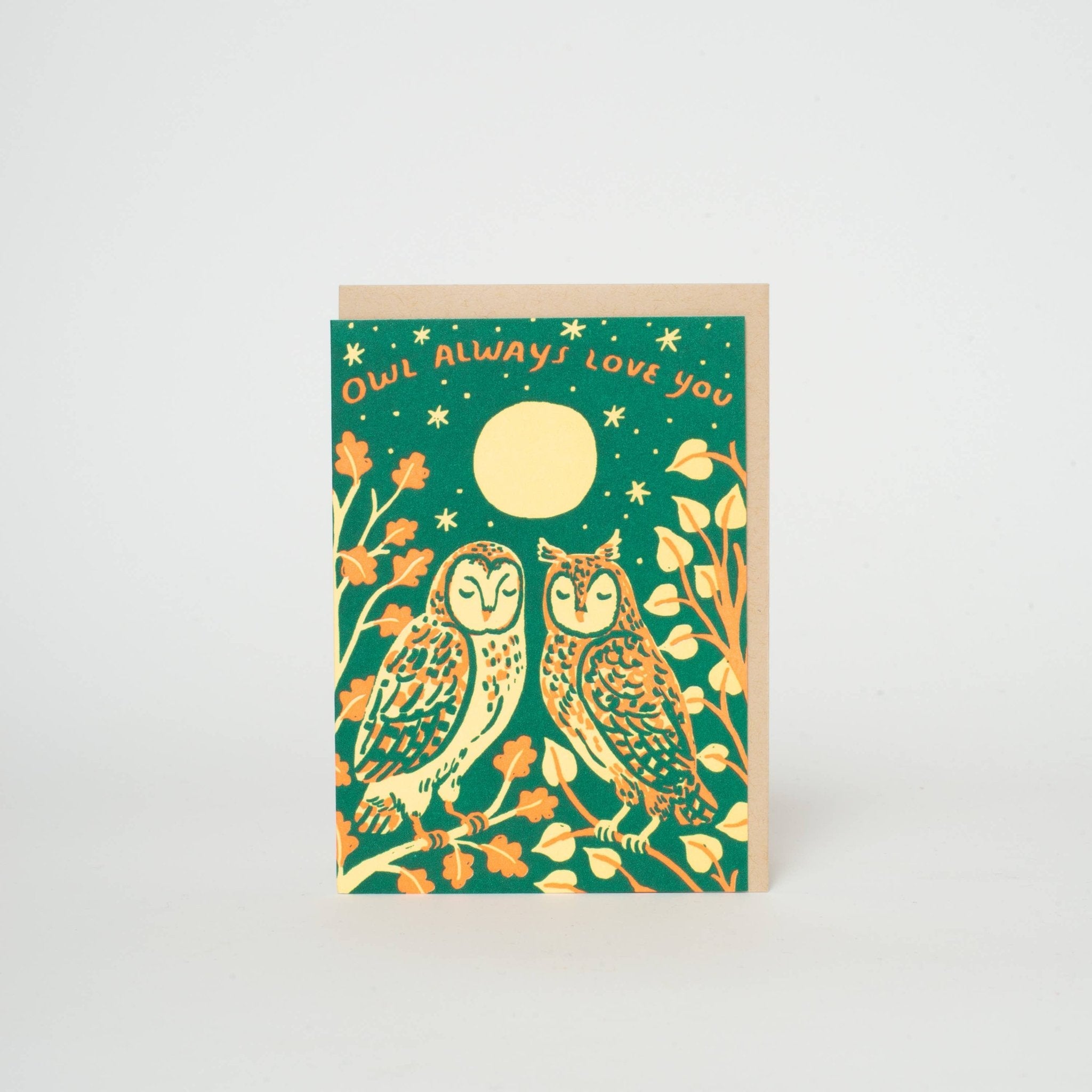 "Owl Always Love You" Greeting Card - Spiral Circle