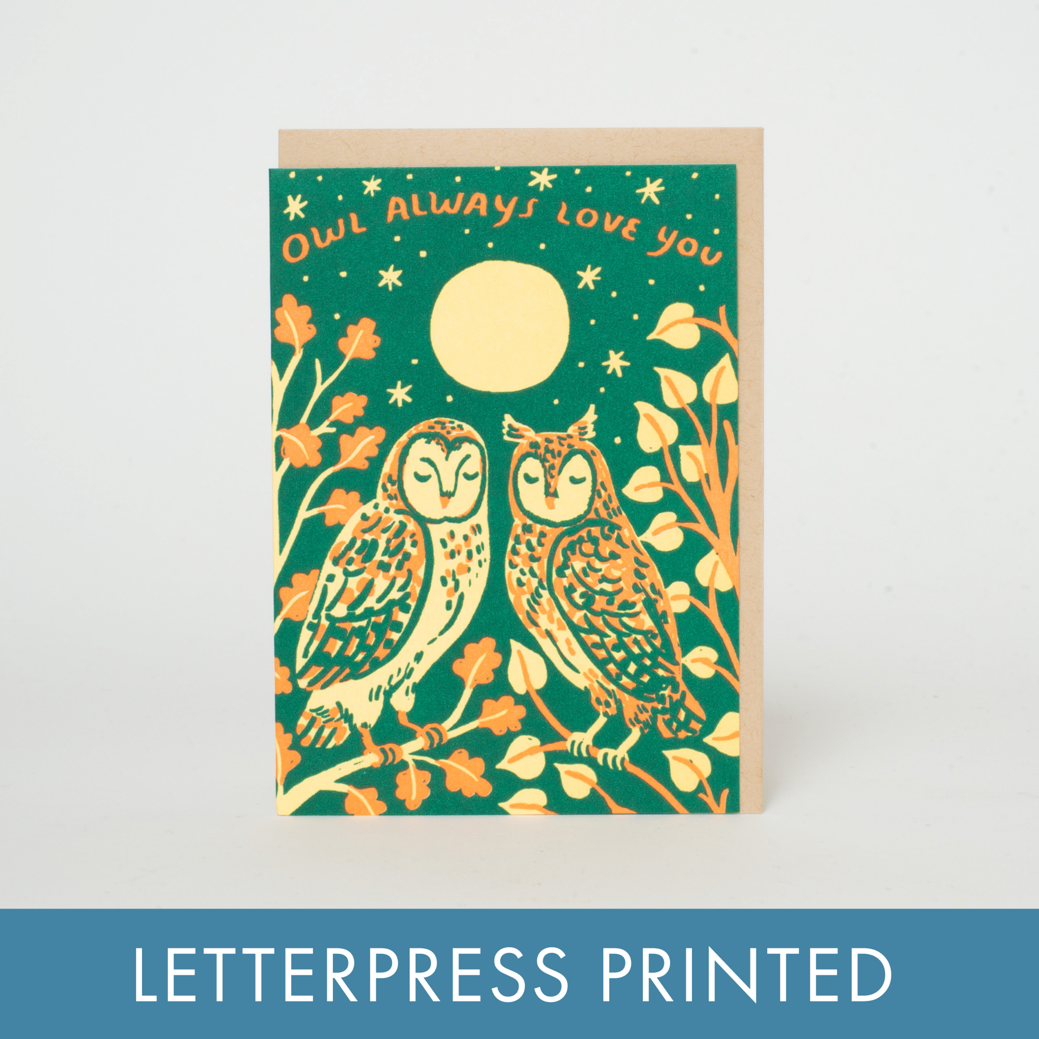 "Owl Always Love You" Greeting Card - Spiral Circle