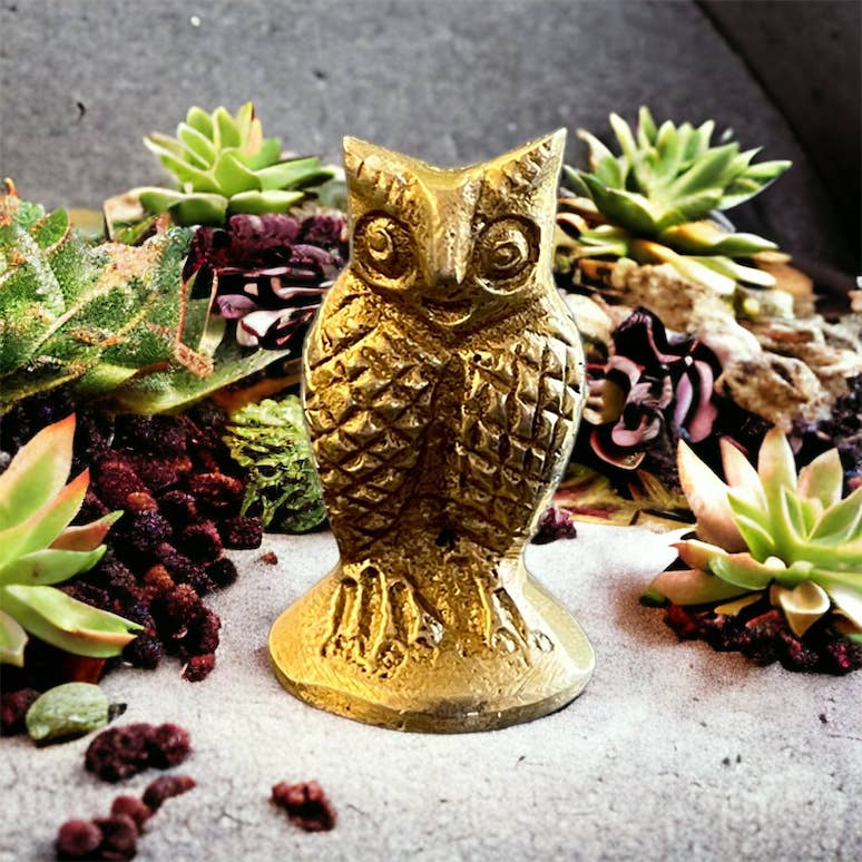Owl Figurine - Great Gift! - Spiral Circle