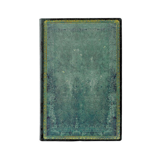 Pacific Blue Mini Lined Softcover Journal, 208pg, 80gsm by Paperblanks (Old Leather Collection) - Spiral Circle
