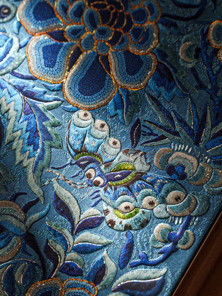 Paperblanks 2026 Blue Willow Midi Vertical Flexi 12M Plnr - Spiral Circle