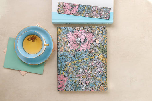 Paperblanks Morris Pink Honeysuckle Hardcover - Spiral Circle