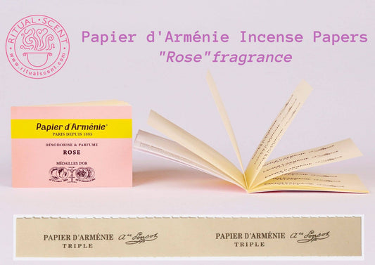 Papier d'Arménie French Incense paper booklets (darmenie) - Spiral Circle