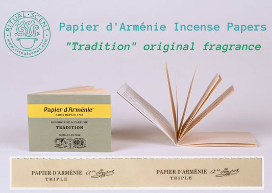 Papier d'Armenie "Tradition" French Incense Paper Booklet - Spiral Circle