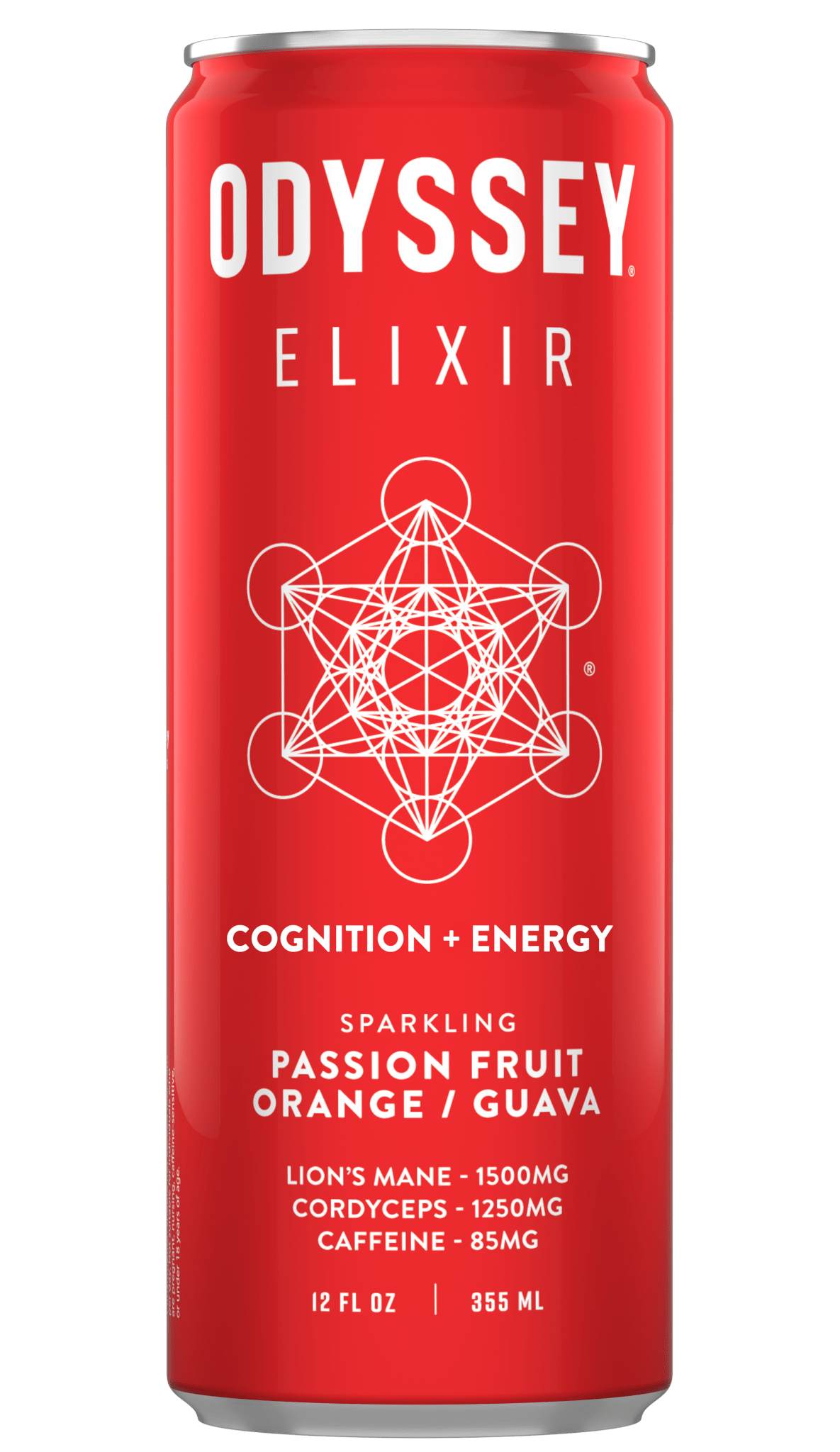 Passion Fruit Orange Guava 85mg Sparkling Mushroom Energy - Spiral Circle