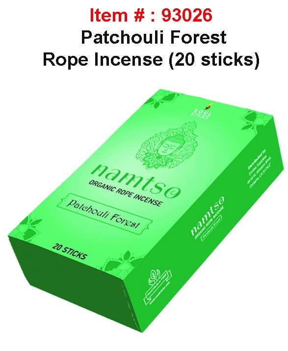PATCHOULI FOREST ROPE INCENSE - Spiral Circle