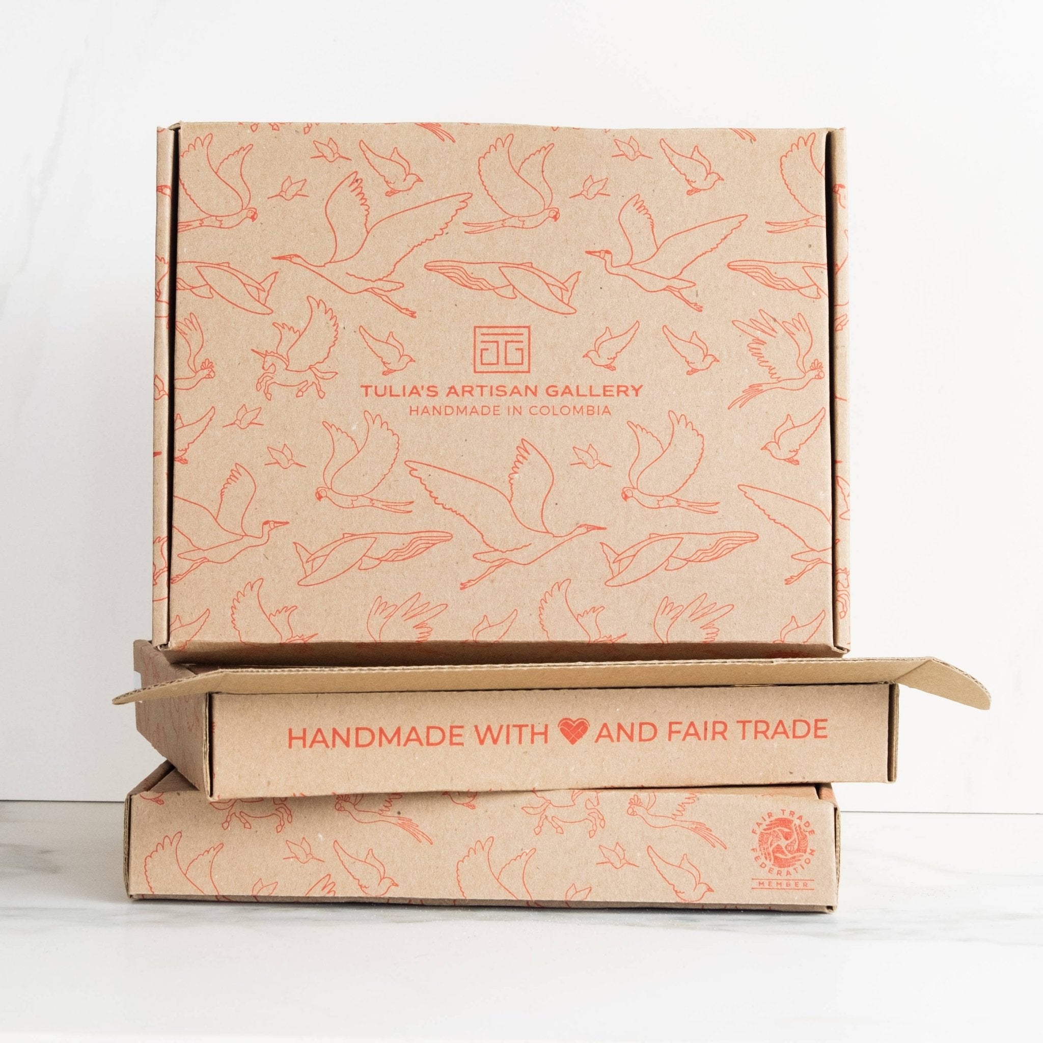 Peace Dove Flying Bird Mobile - Spiral Circle