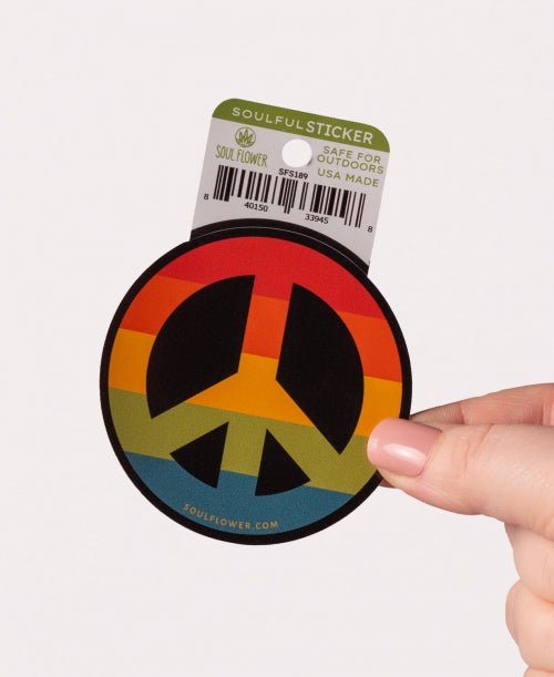 Peaceful Protest Stickers - Spiral Circle