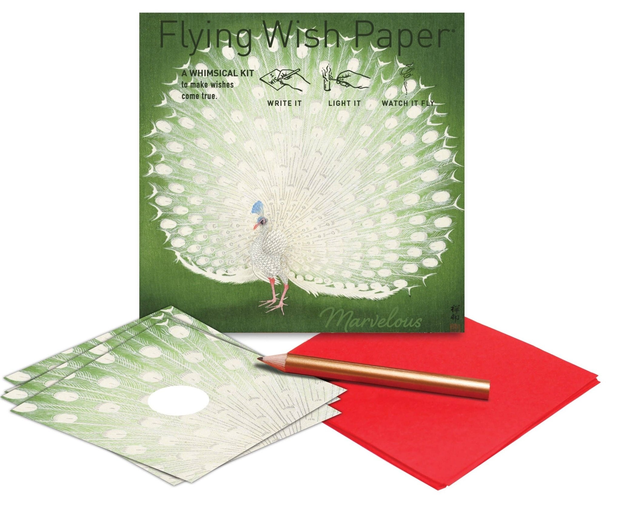 PEACOCK / Fall / Mini kit w 15 Wishes + access. - Spiral Circle
