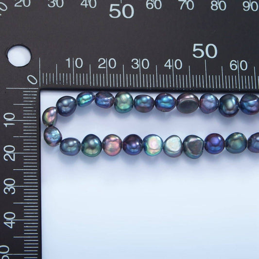 Peacock Freshwater Pearl Necklace | 24K Gold Plated - Spiral Circle