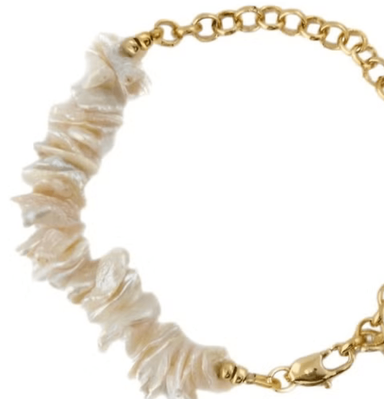  Pearls Earrings, Necklace Bracelet - Genuine Pearl - Spiral Circle