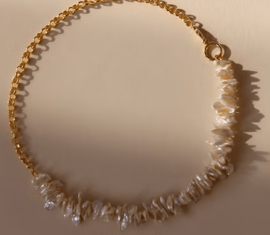  Pearls Earrings, Necklace Bracelet - Genuine Pearl - Spiral Circle