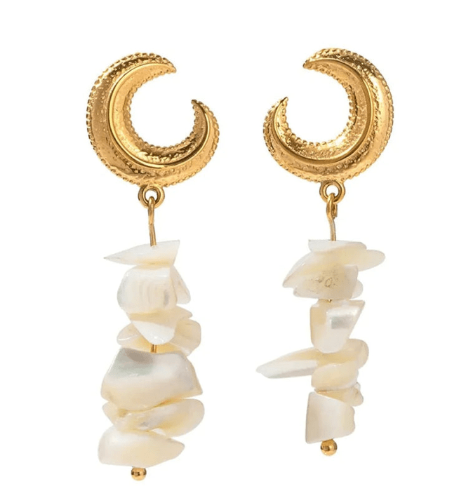  Pearls Earrings, Necklace Bracelet - Genuine Pearl - Spiral Circle