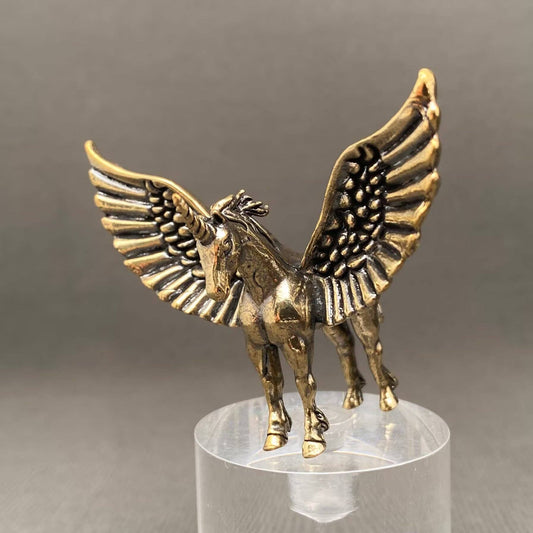 Pegasus | Brass Figurine - Spiral Circle