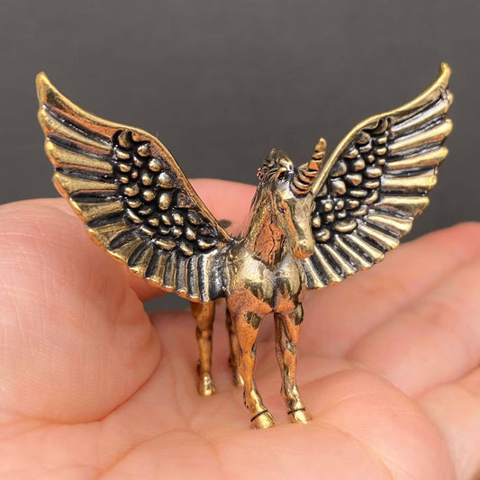 Pegasus | Brass Figurine - Spiral Circle