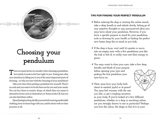 Pendulum Complete Divination Kit - Spiral Circle