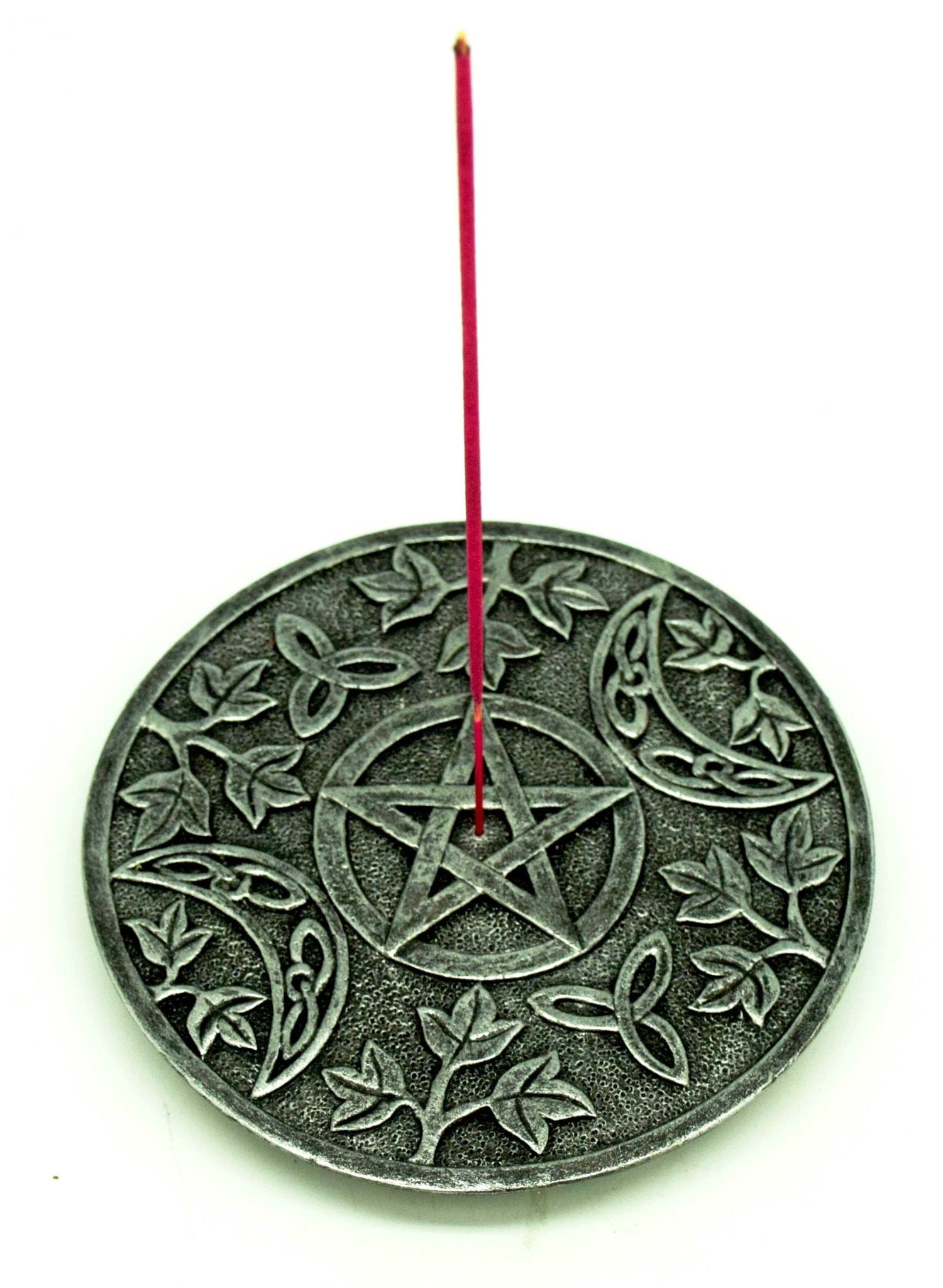 Pentagram Incense Burner - Spiral Circle