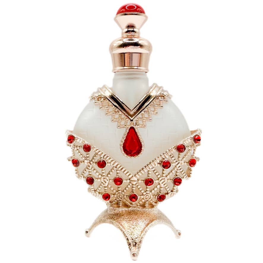 Perfume Bottle - Style 20 Rose Gold/Red - Spiral Circle