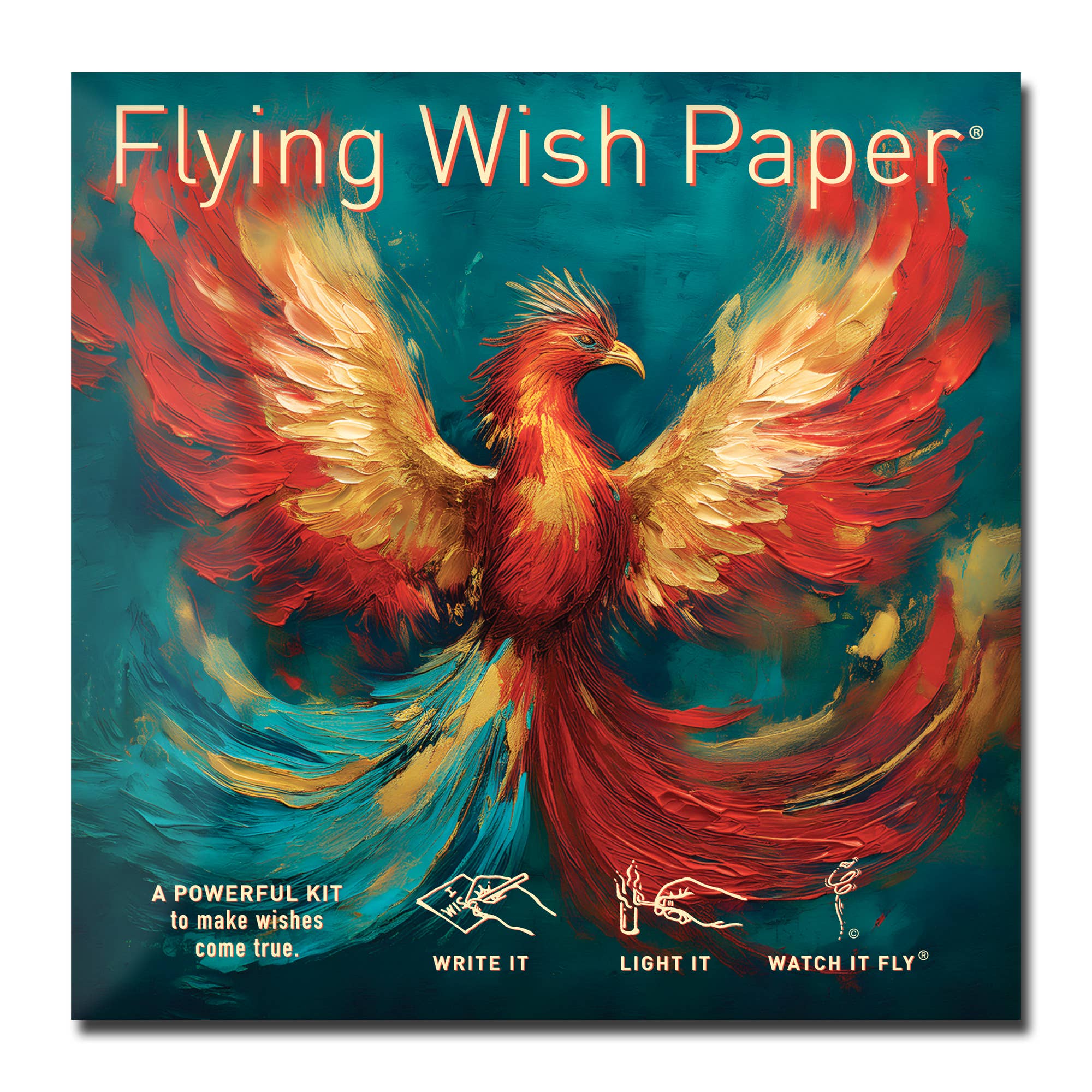 PHOENIX — Flying Wish Paper® Standard Mini WISHING KIT™ - Spiral Circle