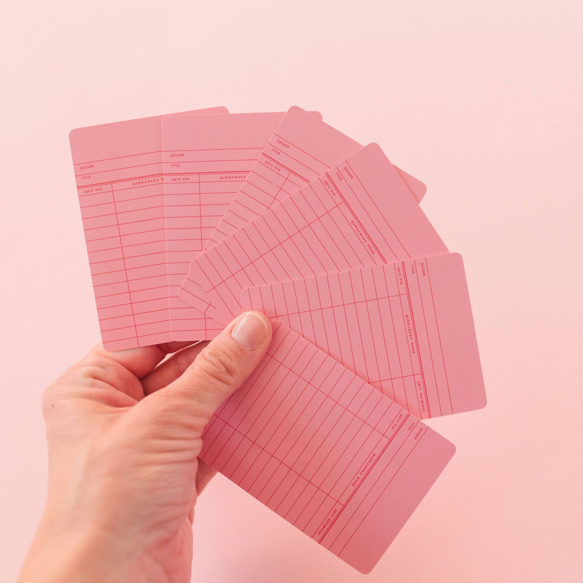 Pink Library Card Deck Of Playing Cards - Spiral Circle