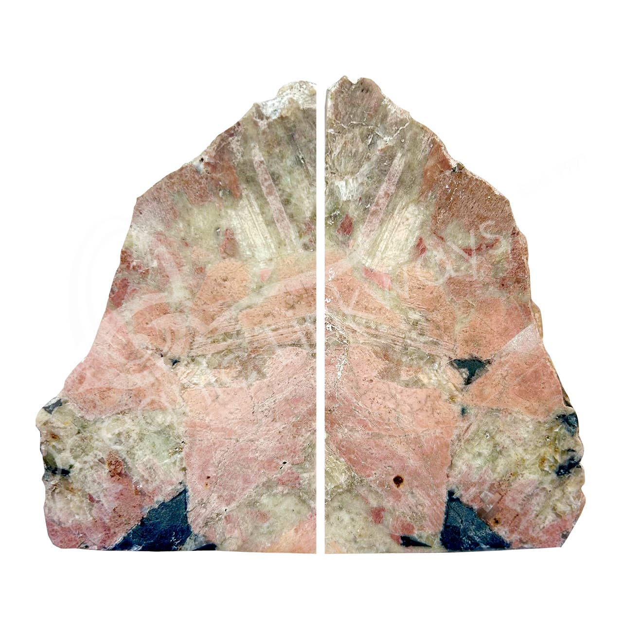 Pink Zebra Jasper | BookEnd Crystal | 5-6" - Spiral Circle