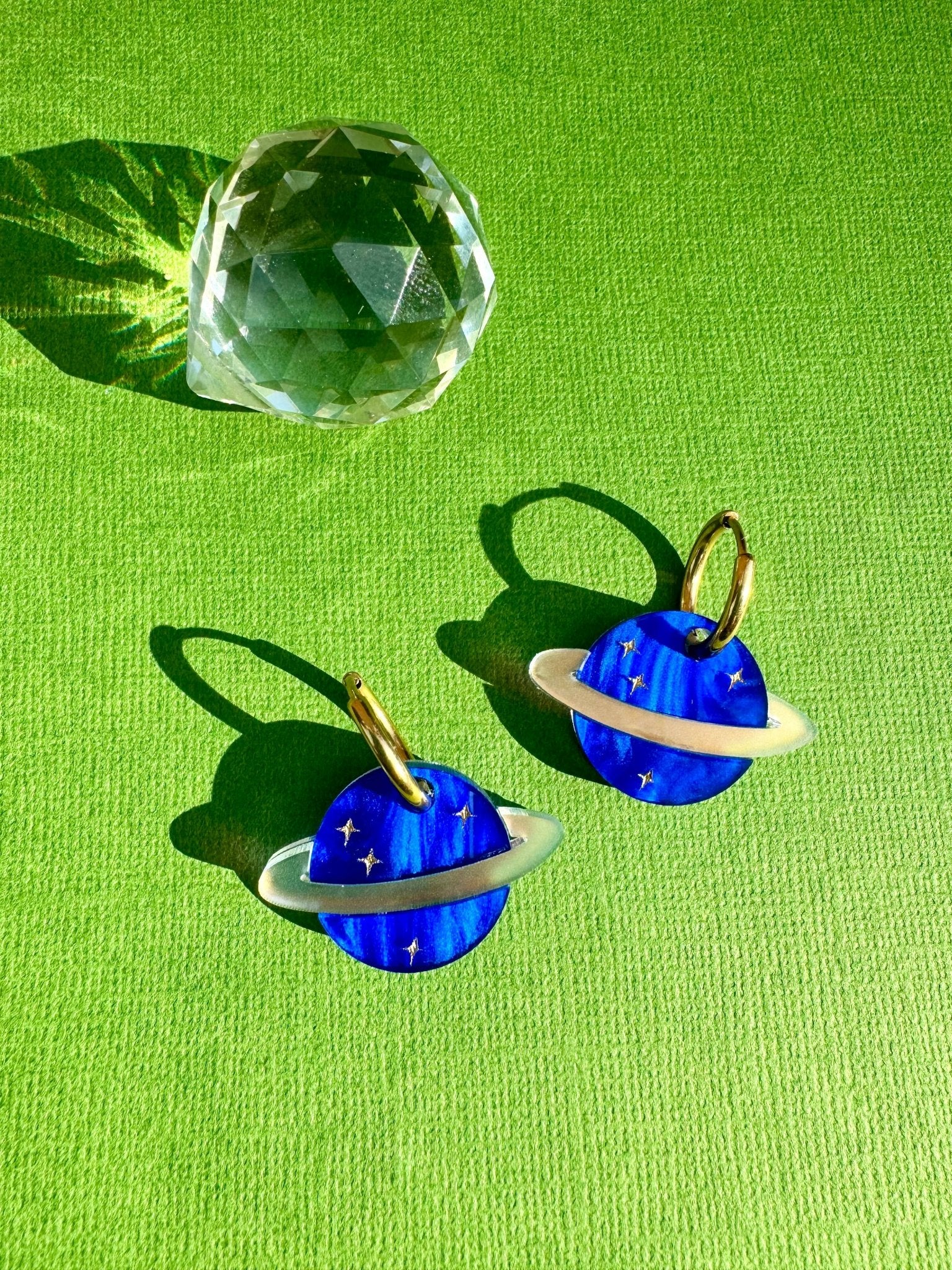 Planet Picasso | Saturn Earrings - Spiral Circle