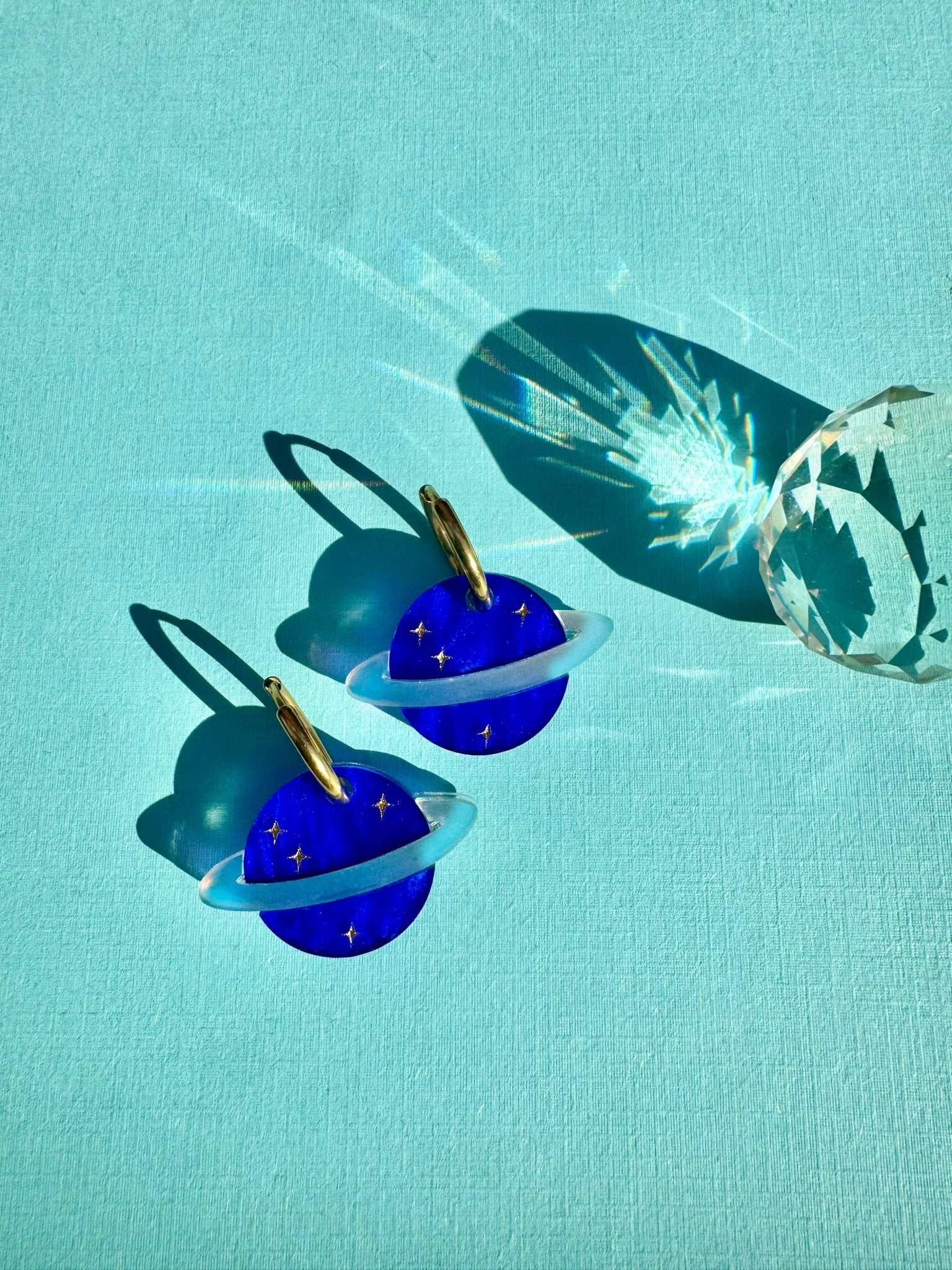 Planet Picasso | Saturn Earrings - Spiral Circle