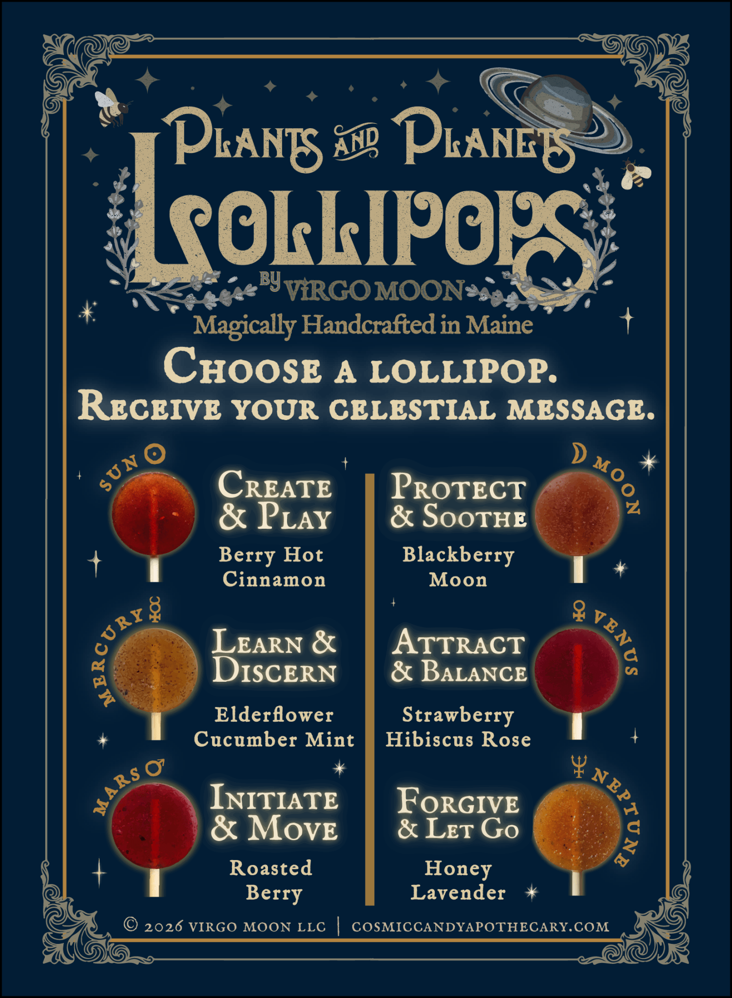 Plants & Planets Lollipops - Spiral Circle