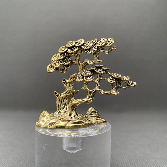 Plum Blossom Tree | Brass Figurine - Spiral Circle