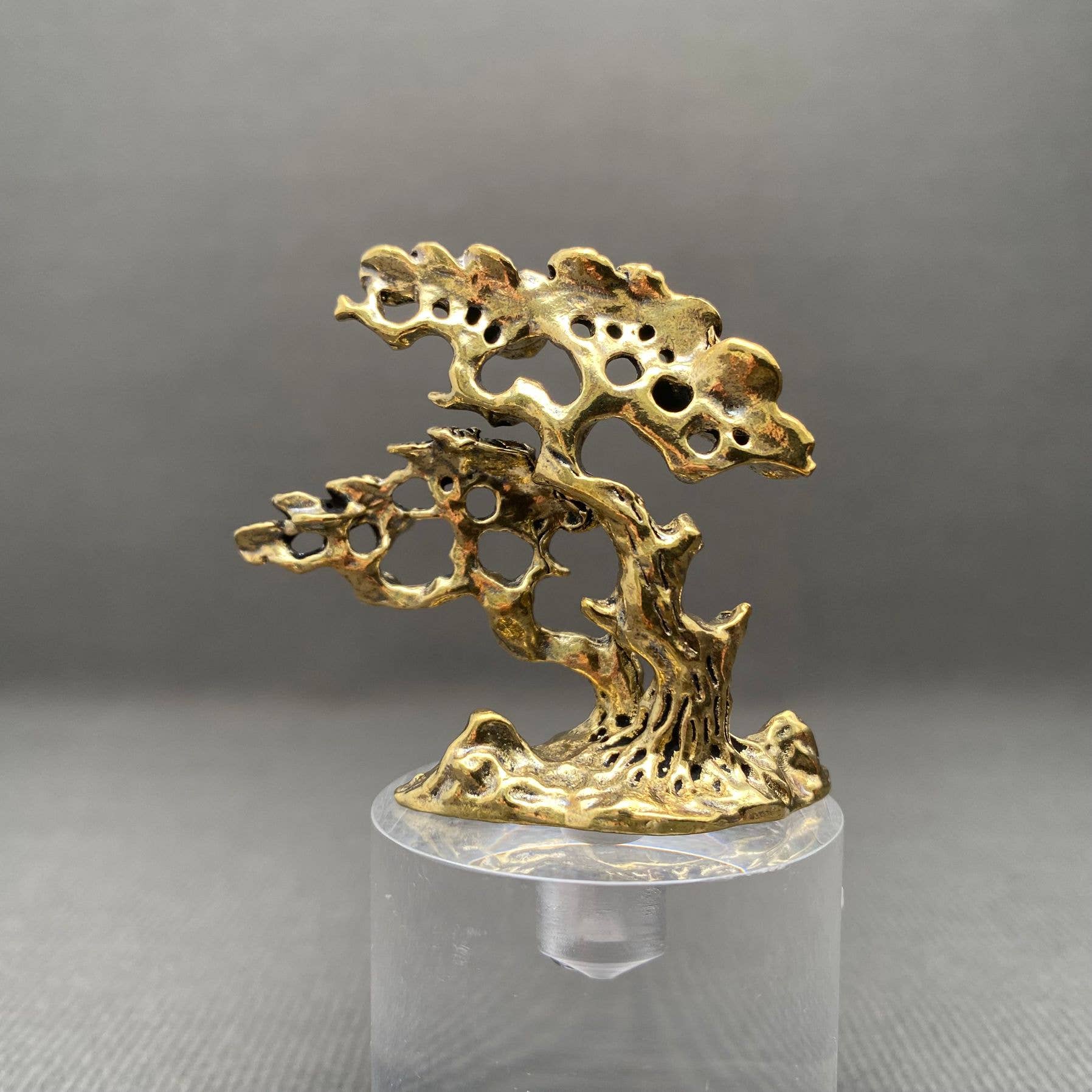 Plum Blossom Tree | Brass Figurine - Spiral Circle