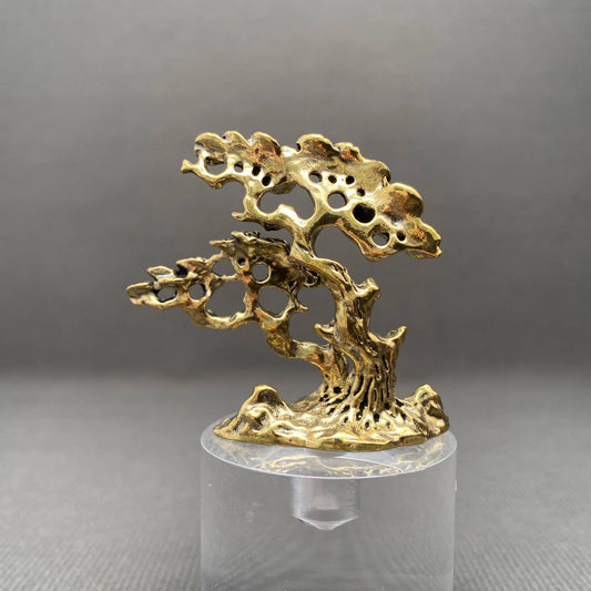 Plum Blossom Tree | Brass Figurine - Spiral Circle