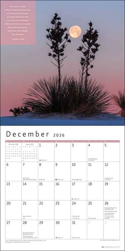 Power of Now 2026 Wall Calendar by Eckhart Tolle - Spiral Circle