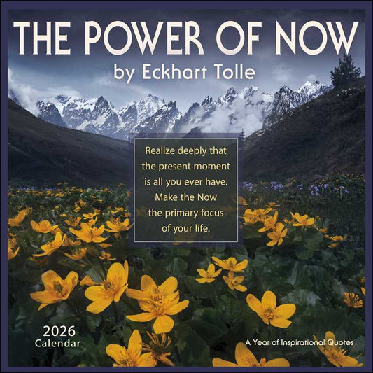 Power of Now 2026 Wall Calendar by Eckhart Tolle - Spiral Circle