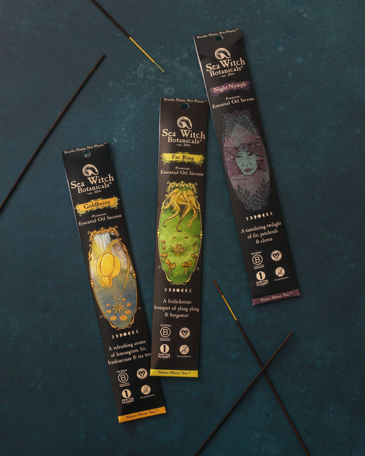Premium Incense | Fae Ring | Citrus & Fresh Flowers | 20 Sticks - Spiral Circle