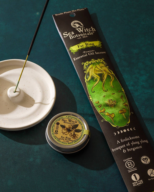 Premium Incense | Fae Ring | Citrus & Fresh Flowers | 20 Sticks - Spiral Circle