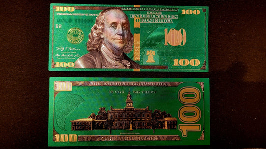 Prosperity Money | Metallic Foil - Spiral Circle