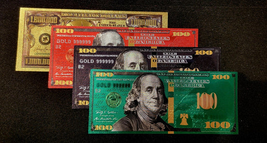 Prosperity Money | Metallic Foil - Spiral Circle