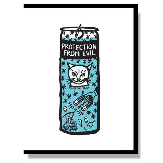 Protection Prayer Candle Card - Spiral Circle