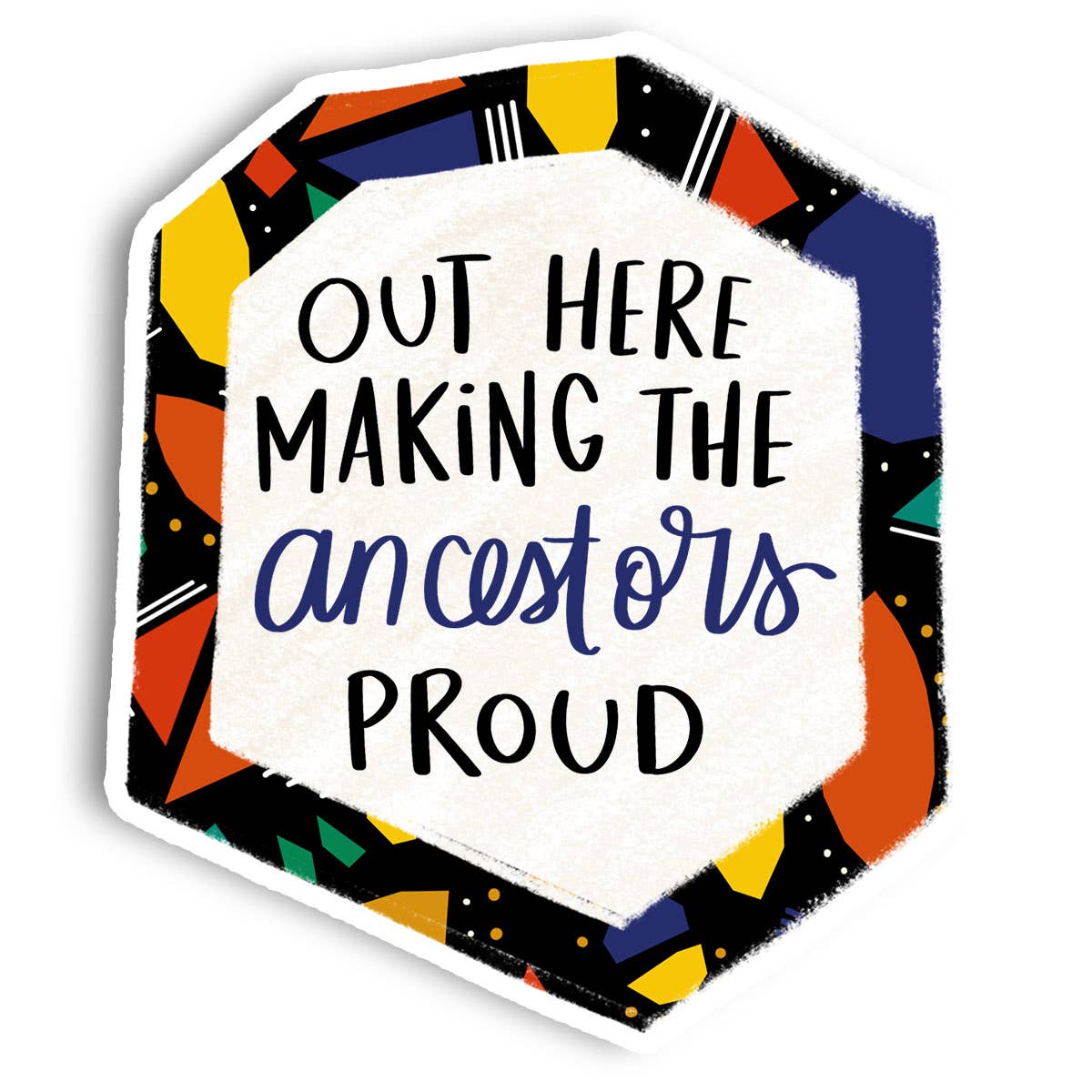 Proud Ancestors Vinyl Sticker - Spiral Circle
