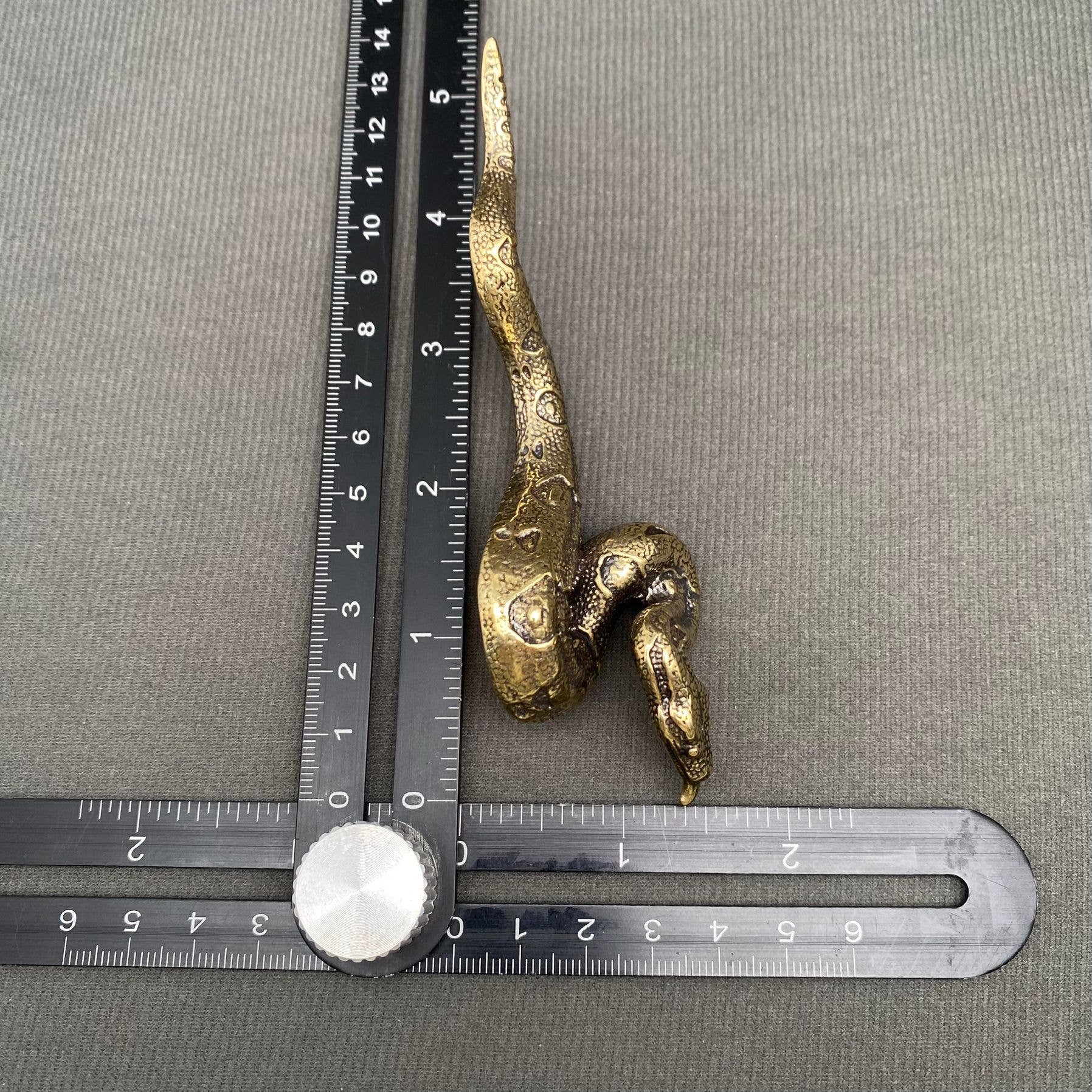 Python | Brass Figurine - Spiral Circle