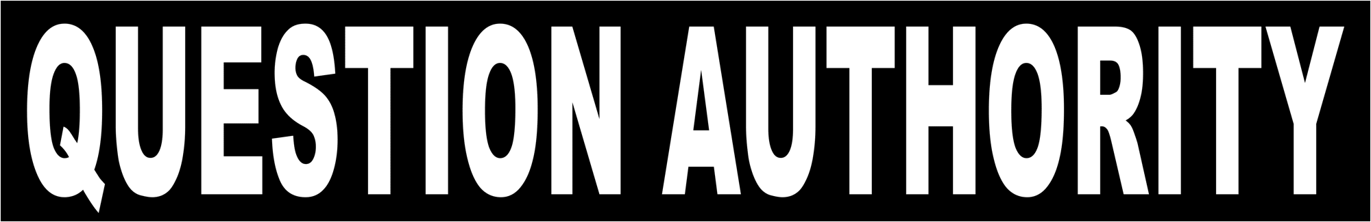 Question Authority | Bumper Sticker - Spiral Circle